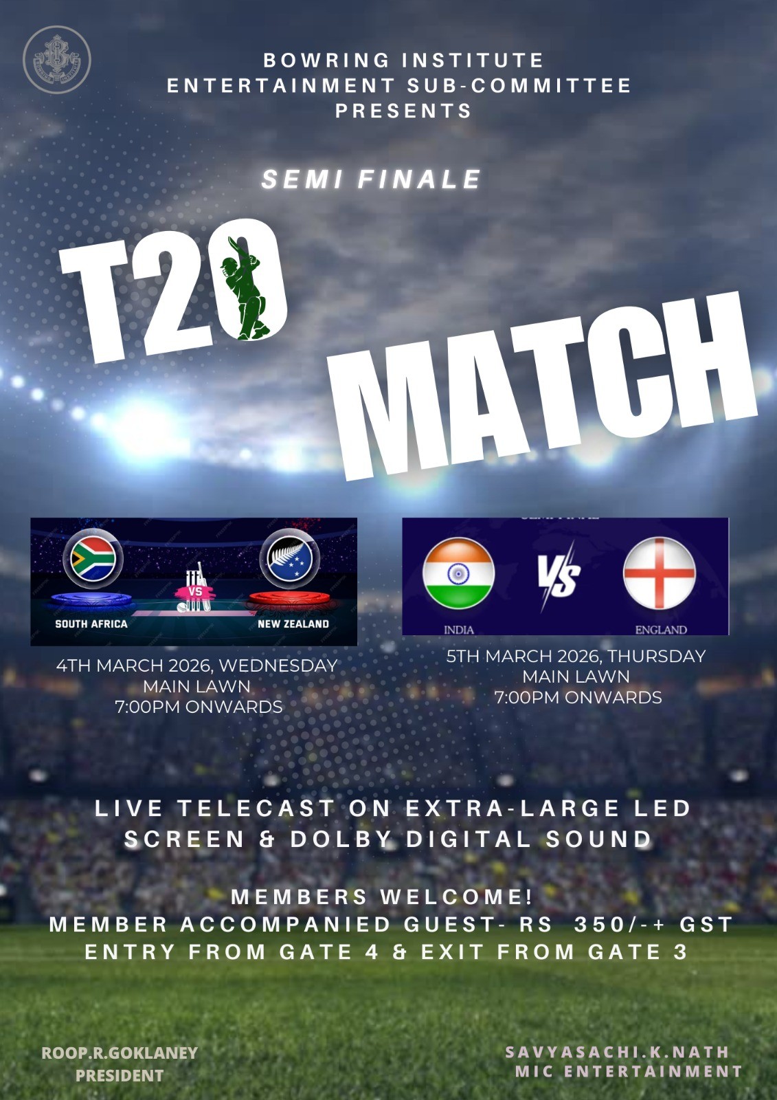 T20- Semi Finale